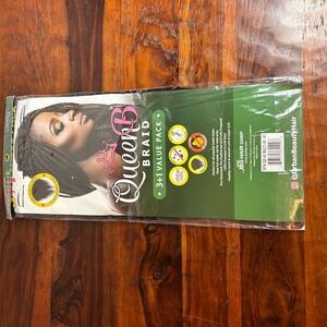 Queen B Braid Extensions 3+1 Pack 40" Wavy‎ Synthetic Hair #1